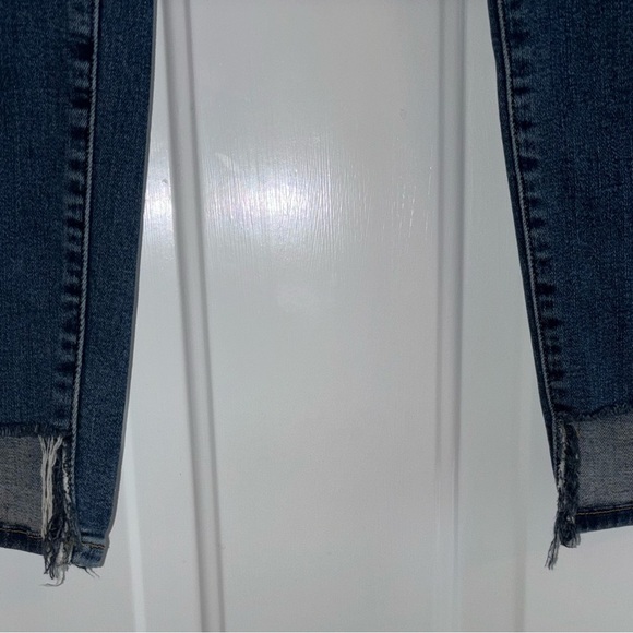 FRAME Le Skinny de Jeanne Jeans Women’s 26 Raw Hem Stretch Dark Wash - Picture 4 of 12